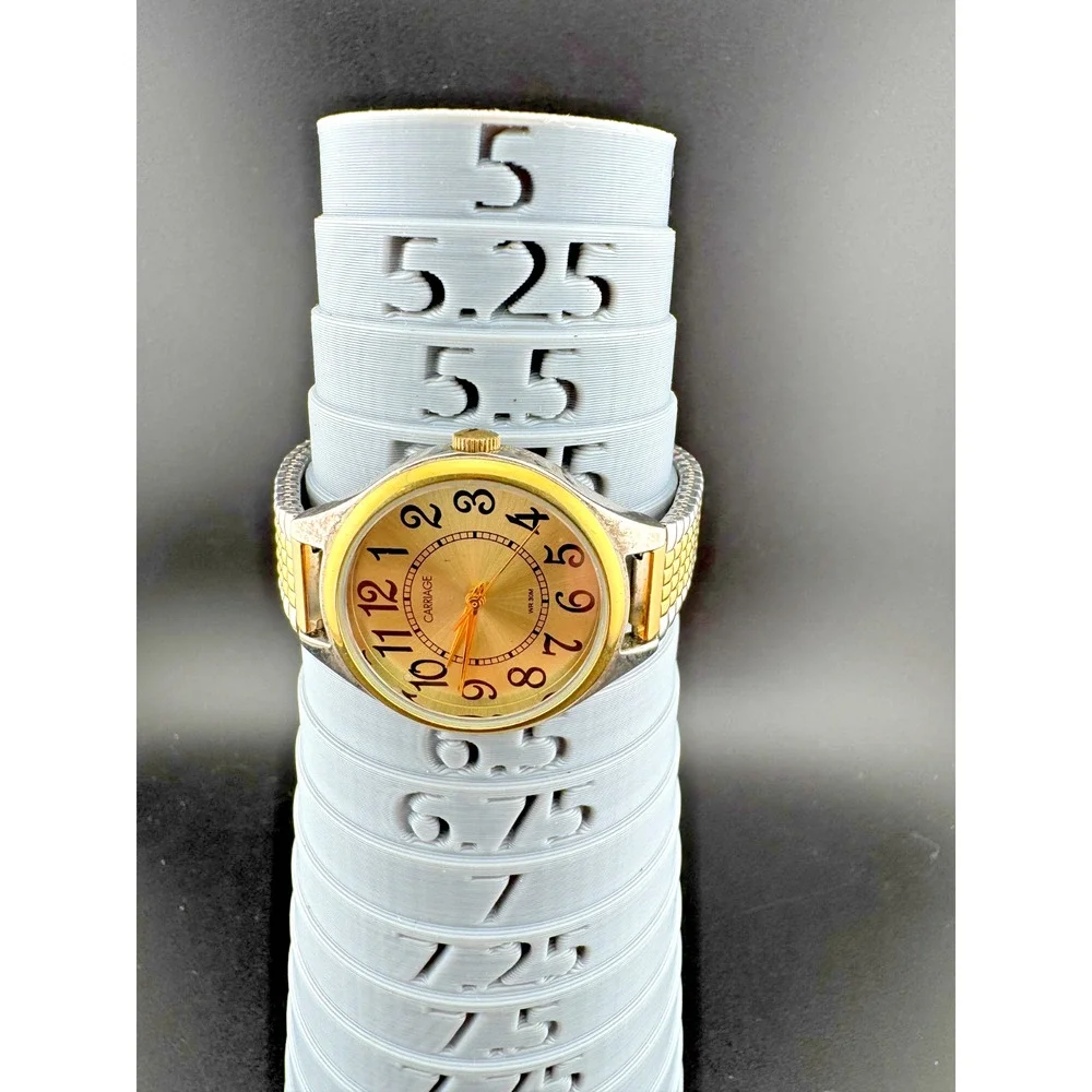 Vintage Carriage by Timex Watch Two-Tone Gold Dial WR30M